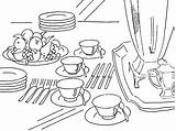 Peralatan Dapur Vajilla Mewarnai Minum Gratuitos Kitchenware Ayo sketch template
