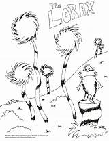 Seuss Lorax Truffula Wacky Wednesday Getdrawings Coloringhome sketch template