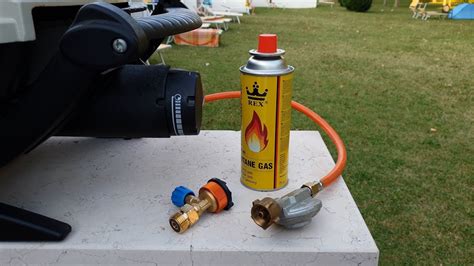 gasadapter fuer camping flaschen  grill youtube
