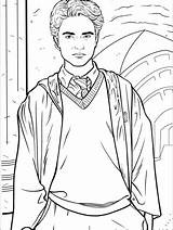 Coloring Pages Potter Harry Friends sketch template
