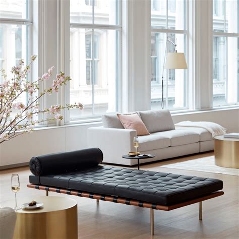 barcelona daybed relax leather fra knoll kob