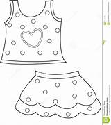 Abbigliamento Pagina Roupa Coloritura Farbtonseite Kleidungs Kinderen Kledings Kleurende Royalty sketch template
