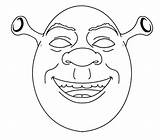 Shrek Masque Carnaval Masques Coloriage Coloriages Activité Enregistrée sketch template