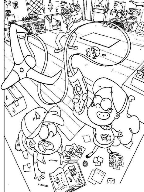 gravity falls coloring pages  printable gravity falls coloring pages