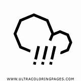 Hail Coloring Weather Rain Cloud Icon Pages Iconfinder sketch template