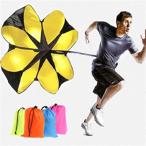 running umbrellachute  speed resistance exercise training