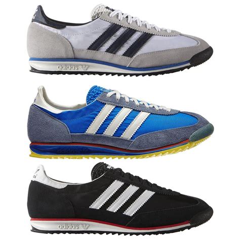 adidas originals mens sl trainers shoes sneakers retro white blue