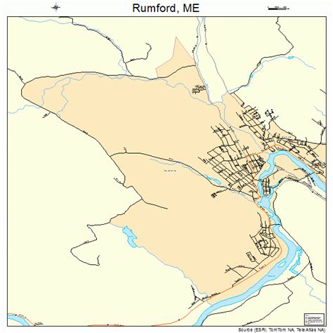 rumford maine street map