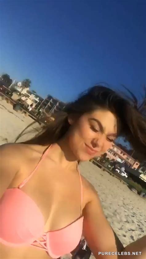 Kira Kosarin Great Cleavage During Bikini Selfie Photos