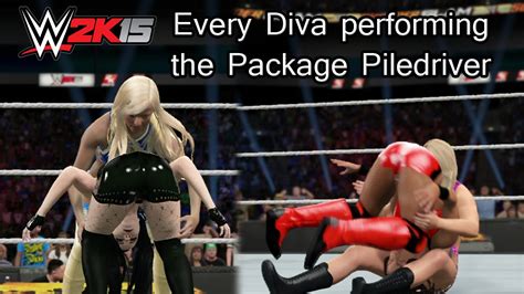 Wwe 2k15 Ps4 Every Diva Performing The Package Piledriver Youtube