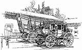 Stagecoach Prairie Schooner Stage Old Coach Clipart West Etc Coloring Pages Template Sketch Usf Edu Tiff Resolution sketch template