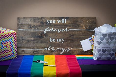 rainbow wedding decor ohio rainbow themed gay wedding equally wed