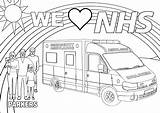Ambulance Colouring Parkers Nhs Bauersecure Distractions sketch template