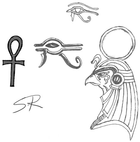 egyptian god ra sketch  ruumatsuku  deviantart