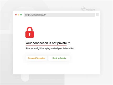 privacy error page concept  mehdi mirzaie  dribbble