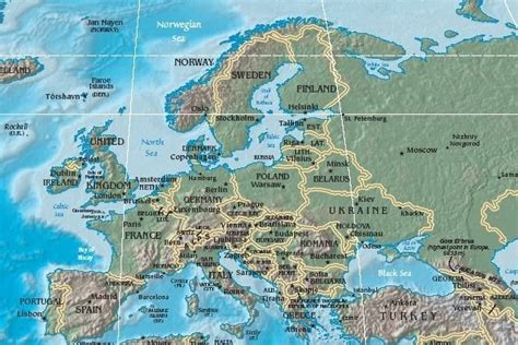 Karta Euroazije Karta