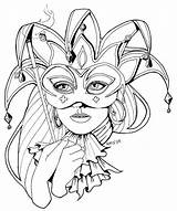 Carnaval Coloriage Dessin Deviantart Masque Mandala Adulte Depuis Enregistrée Simple Colorier Et sketch template