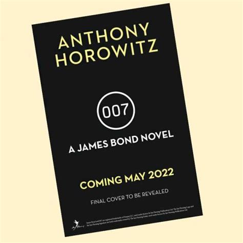 Anthony Horowitz To Write Third James Bond Novel