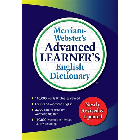 advanced learners english dictionary mw  merriam webster  reference books