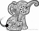 Kleurplaat Mandala Schattige Elephant Kleurplaten Coloriage Olifant Moeilijk Mandalas Elefante Volwassenen Dingen Zentangle Omnilabo Facile Elefantes Bebe Paard Olifantjes Zeedieren sketch template
