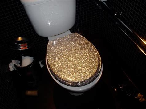 gold glitter toilet seat jessica pithie is this on your