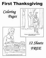 Thanksgiving Coloring First Pages Story Printable Kids History Book Raisingourkids Holiday Stories Choose Board sketch template