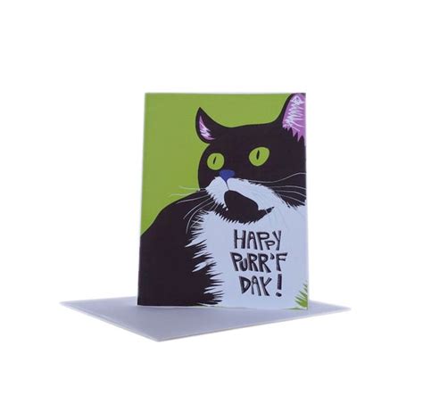 printable cat birthday card funny instant   cat