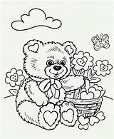 Coloring Pages Teddy Crayola Bear Printable Adult Valentine Kids Garden Color Colouring Templates Print Preschool Getcolorings Playing Own Create Didi sketch template