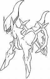 Pokemon Coloring Pages Legendary Arceus Cards Line Print Archeus Rare Ex Mythical Drawing Coloriage Printable Simple Glaceon Drawings K5 Worksheets sketch template
