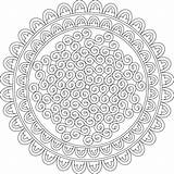 Coloring Mandala Pages Swirl sketch template