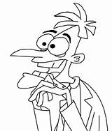 Phineas Ferb Doofenshmirtz Lineart Unknown sketch template