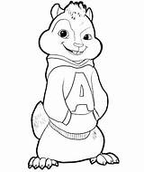 Alvin Chipmunks Coloring Pages Drawing Chipmunk Printable Kids Chipwrecked Sketch Seville Colouring Cartoon Sheets Animation Movies Clipart Google Collection Kidsdrawing sketch template