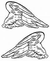 Wings Angel Coloring Pages Wing Colouring Clip Bird Printable Angels Clipart Color Template Cliparts Sheets Getcolorings Crosses Now Print Getdrawings sketch template