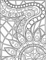 Coloring Pages Geometric Abstract Adults Pattern Mandala Book Adult Colouring Printable Sheets Detailed Kids Patterns App Coloriage Abstrait Doodle Visit sketch template