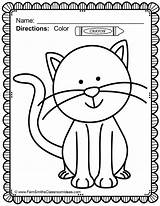 Pet Cat Pets Coloring Pages Preschool Animals Worksheet Colouring Family Animal Color Printable Printables Kids Activities Theme Classroom Worksheets Crafts sketch template