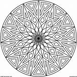 Coloring Cool Pages Designs Geometric Print Circle Pattern Color Drawing Printable Patterns Mandala Adults Kids Abstract Big Five Relaxing Awesome sketch template