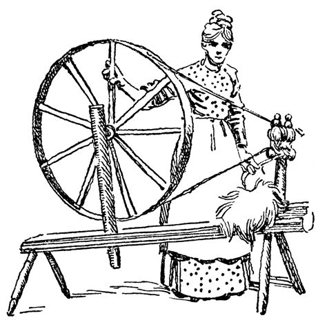 spinning wheel clipart