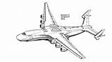 Antonov Coloring Largest Gigantic sketch template