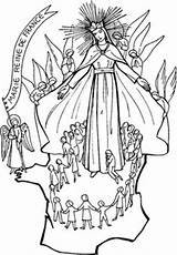 Assumption Mary Clipart Drawing Coloring Clip Pages Queen Catholic Mother Colouring Advertisement Getdrawings Holy Drawings sketch template