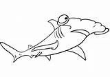 Hammerhead Requin Martillo Imprimer Martello Tiburon Primanyc Pesce Squalo Marteau Tiburón Arouisse Dibujo sketch template
