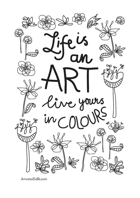 life  art anti stress adult coloring pages
