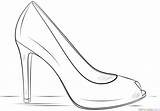 High Drawing Heels Heel Shoe Draw Coloring Easy Shoes Pages Supercoloring Step Sketch Tutorials Sketches Schuhe Da Pumps Template Kids sketch template