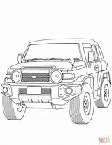 Toyota Coloring Fj Cruiser Pages Land Printable Car Colouring Drawing Kids Prado Cars Supercoloring Template Sheets Sketch Choose Board Categories sketch template