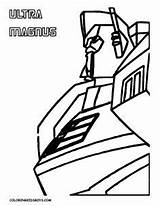 Coloring Transformers Pages Optimus Prime Colouring Kids sketch template