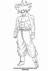 Goku Instinct Instinto Songoku Breaker Lineart Completo Coloriri Dragonball Acessar Dbz Title sketch template