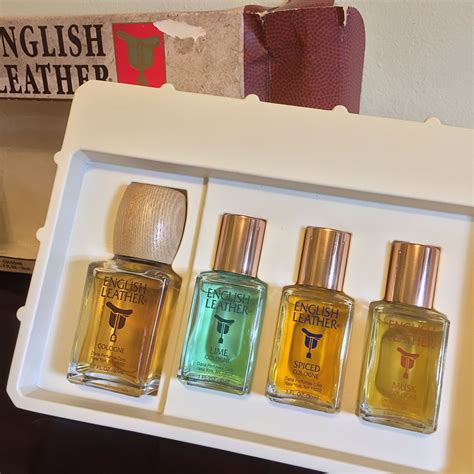 vintage dana english leather cologne set english etsy vintage vintage perfume perfume bottles