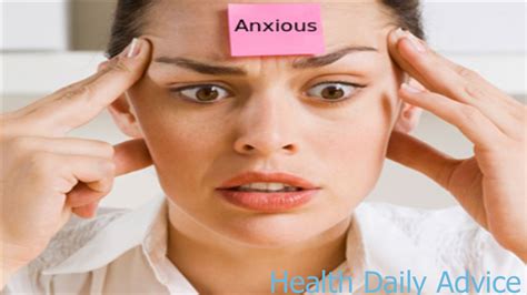 anxious health daily advice