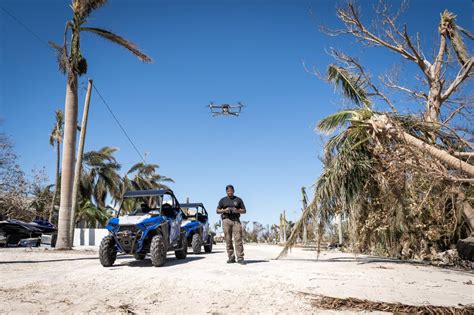 flymotion drone deployment aids hurricane response  florida