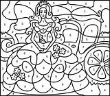 Paint Princesse Magique Princesses Printables Zahlen Malen Getdrawings Kleurplaten Coloritbynumbers Bezoeken Gackt sketch template