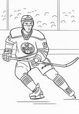 Connor Mcdavid Sheet Oilers Edmonton Goalie Henrik Lundqvist Supercoloring Coloriages sketch template